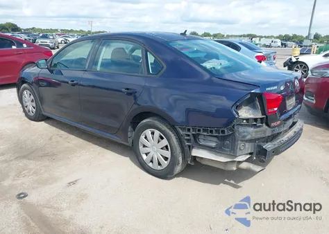 2012 Volkswagen Passat 2.5L S from USA, damaged, VIN 1VWAP7A33CC017781